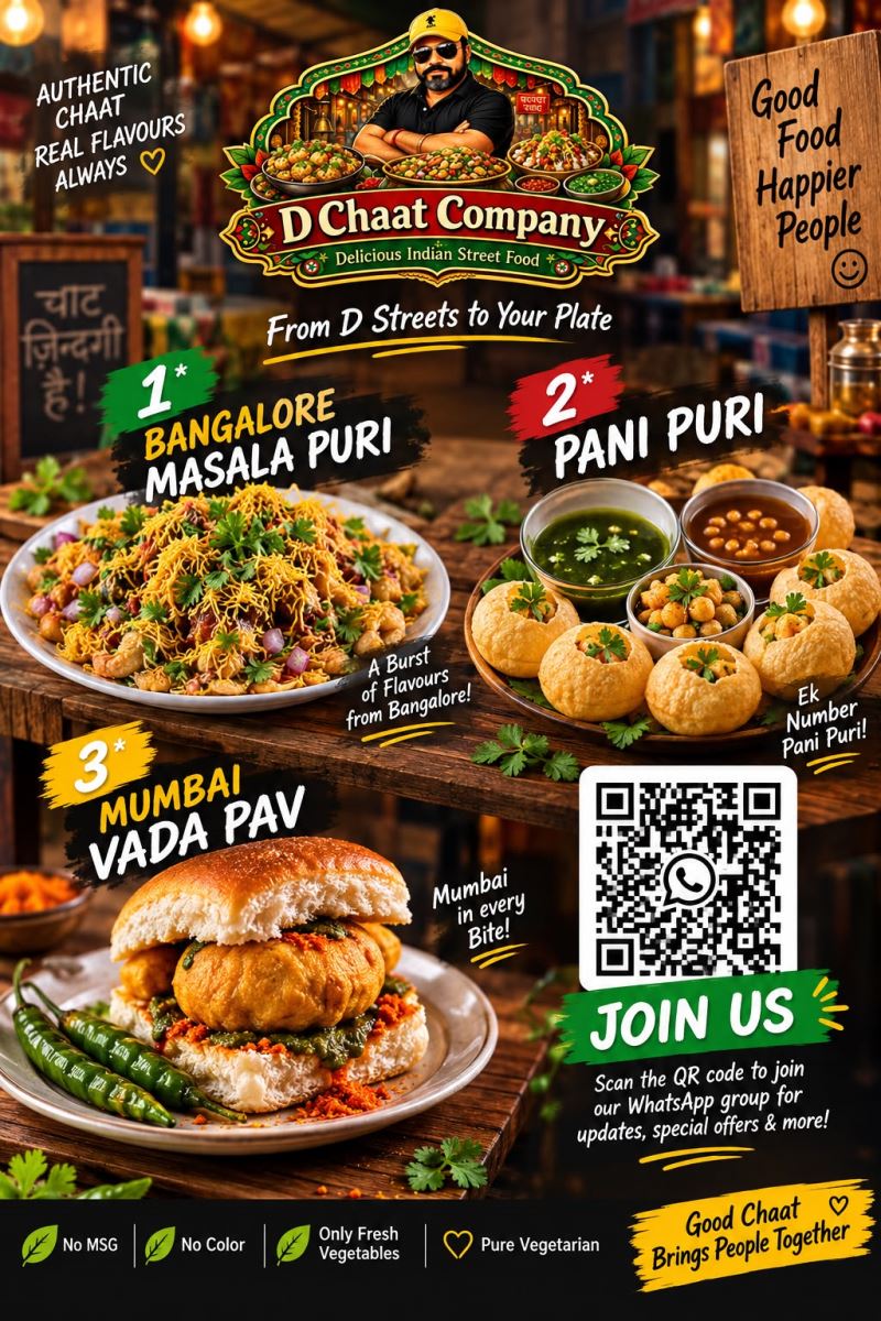 D-Chaat-Company Food Vendor Menu