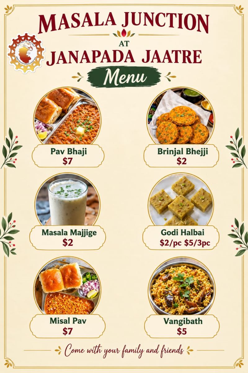 Masala-Junction Food Vendor Menu